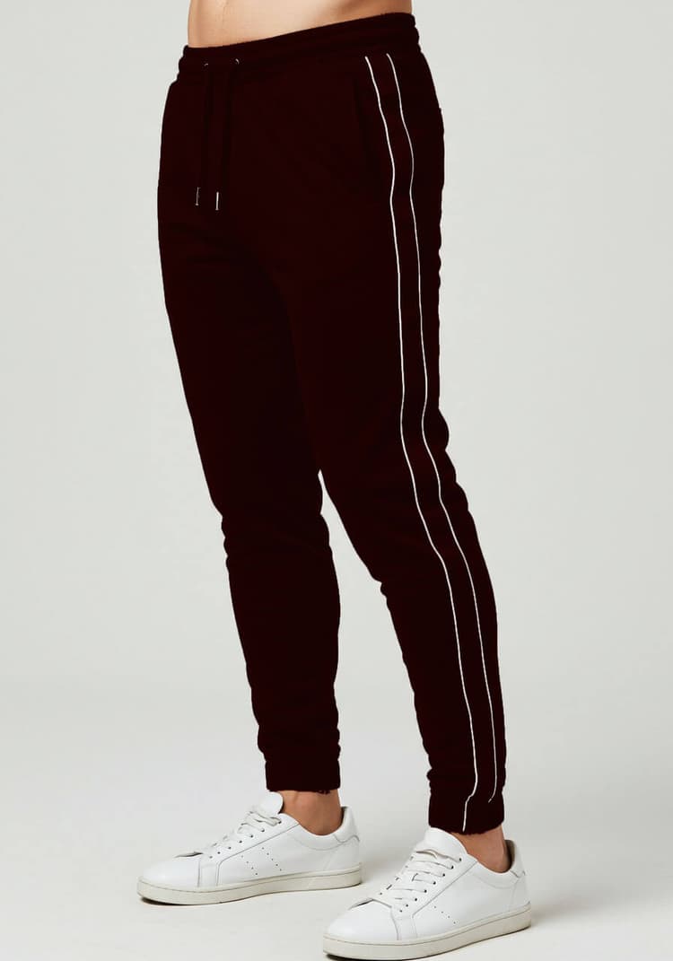 Jogger Pants Wine Red
