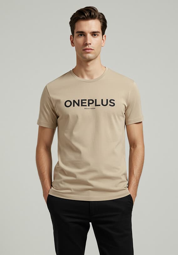 T-shirts  Beige