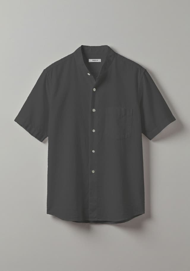 Linen Shirt Dark Gray