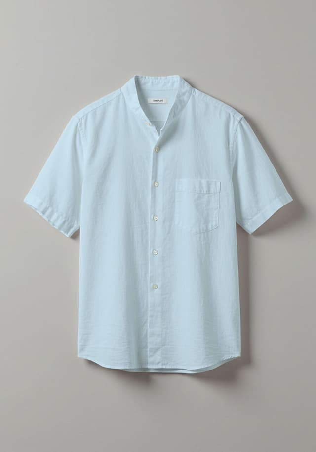 Linen Shirt Light Turquoise